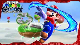 Super Mario Galaxy Walkthrough ᴴᴰ | Gusty Garden Galaxy (All Power Stars)