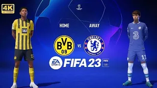 FIFA 23 - Borussia Dortmund vs Chelsea - UEFA Champions League Round of 16 22/23 - 4K Gameplay