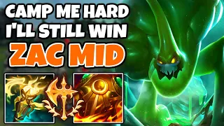 I started this game 0/4/0. But that isn't enough to stop Zac Mid. | Off-Meta Climb