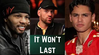 TYSON FURY SAY GERVONTA DAVIS WILL KNOCK RYAN GARCIA OUT COLD IN THE 8TH ROUND,TANK IS THE BEST @135