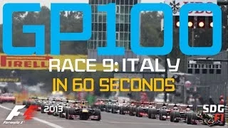 F1 2013 SDG GP100 Race 9 - Italy - In 60 Seconds