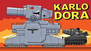 "KARLODORA - Monster Creation" Cartoons about tanks