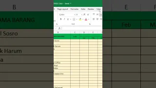 Cara Mengunci Posisi Kolom dan Baris di Excel