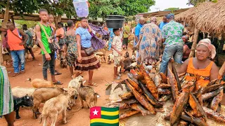 Rural market life in Togo. The cost of living in Togo   west Africa 2024