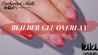 Kiki London Easy Build Up Gel | Builder Gel Overlay with Reflective Glitter Nail Art! ✨️