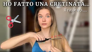 Taglio i capelli da sola…a caschetto🫣✂️🥹