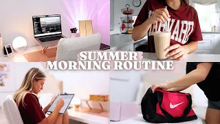 summer morning routine (realistic, but productive) !!