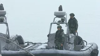Soldiers set off from Taiwan's Kinmen for routine naval exercise | AFP