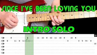 SINCE I'VE BEEN LOVING YOU - Guitar lesson -  Guitar intro solo (with tabs) - Led Zeppelin