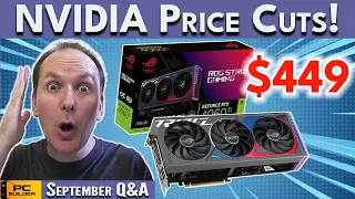 🚨 NVIDIA CUTS GPU Prices 🚨 Best 1440p GPU?🚨 September Q&A 2023