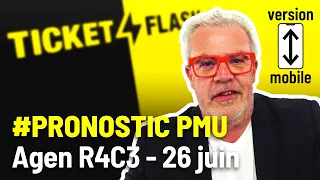 Ticket Flash - Agen-la-Garenne, Grand Prix Faustin Semeillon (R4C3 du 26 juin 2021 - mobile)