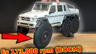 OVER VOLTED RC 6x6 'Crawler' insanity (it melted)