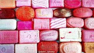Very satisfying video ASMR. 💕Pink soap CUBES🎲. Relaxing sounds, no talking. Cutting soap.