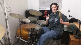 Hysteria - Drum Lesson Cover by "Judith F".