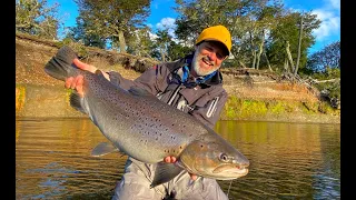 Pesca en Alto Rio Irigoyen Marzo 2020 2 - 3 Pesca Patagonia Argentina Aguas Arriba ESPN T.13 E.10
