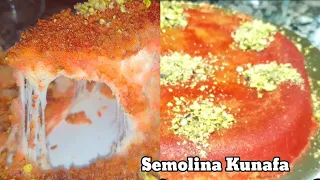 #Kunafa simple and easy recipe | Kunefe | Semolina #Kunafa | كنافة | ಕುನಾಫಾ | കുനഫ