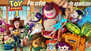 Personajes : TOY STORY 3 (2010) , Colección por orden de aparición.