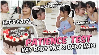 CAKE TEST SA TORO BABIES | PATIENCE TEST