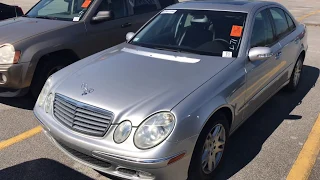 2004 Mercedes Benz e320 pov test drive auction find high miles w211