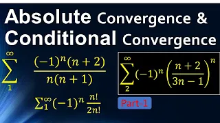 Absolute Convergence- Conditional Convergence- divergence| Urdu/Hindi- infinite series