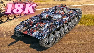 T-100 LT  18K Spot + Damage  World of Tanks Gameplay (4K)