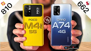 POCO M4 Pro vs OPPO A74 4G Full Comparison | Phone Battle 662 vs 810| Which is Best