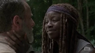 Rick's 5th Dream As He Bleeds Out (Michonne & Friends) ~ The Walking Dead 9x05