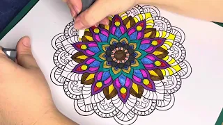 Colour me Happy - Mandala Episode 201 #wellness #mindfulness #colouring #colourme #happy #mandala