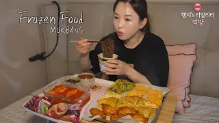 Real Mukbang▶ Netflix Snack "Frozen Food & Jjajang Cup Noodle"☆ ft. Radish Kimchi