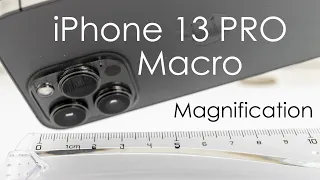 iPhone 13 Pro MACRO Magnification MEASURED