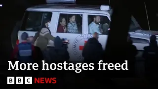 More Israeli hostages freed by Hamas in exchange for Palestinian prisoners – BBC News