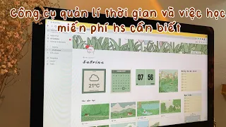 QUẢN LÍ THỜI GIAN VÀ HỌC TẬP VỚI CÔNG CỤ MIỄN PHÍ