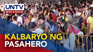 Mga pasahero sa mga bus terminal sa Cubao, nahirapang makasakay