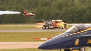 2014 NAS Oceana Airshow - FLS Microjet & Shockwave Jet Truck