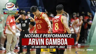 NOTABLE PERFORMANCE: Arvin Gamboa | Mapua vs San Beda (Final Four) | May 11, 2022 | NCAA Season 97