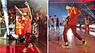 Bronny James goes viral with epic dance at USC fan event... Bronny James dance video USC fan event