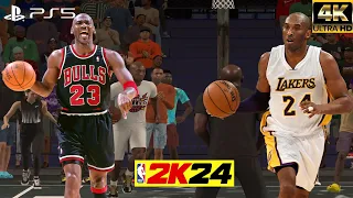 NBA 2K24 - MICHAEL JORDAN vs KOBE BRYANT | PS5 4K ULTRA HD GRAPHICS GAMEPLAY | THE REMATCH FULL GAME