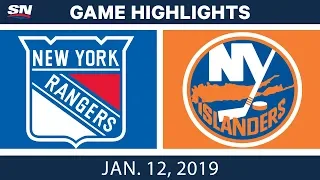 NHL Highlights | Rangers vs.  Islanders - Jan.  12, 2019