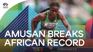 Amusan breaks African record for 100m hurdles | World Athletics Championships Oregon 22