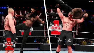 WWE Day 1 2022: Brock Lesnar vs Roman Reigns | Prediction Highlights - WWE 2K20