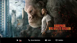 Rampage (2018) Blu-ray™ DVD Movie | Main Menu | Walkthrough