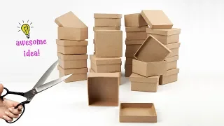 5 CLEVER WAYS TO REUSE/RECYCLE SMALL EMPTY CARDBOARD BOXES! Best Reuse Ideas