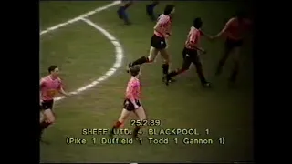 Sheffield United v Blackpool, February 25th 1989