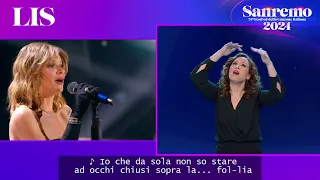 LIS Sanremo 2024 - Alessandra Amoroso canta 'Fino a qui'