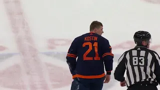 Klim Kostin's first Gordie Howe hat-trick in NHL vs Coyotes (7 dec 2022)