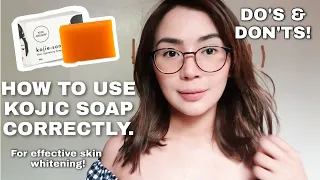 HOW TO USE KOJIE SAN WHITENING SOAP. DO'S & DON'TS! English sub