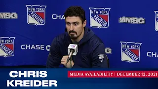 New York Rangers: Chris Kreider Postgame Media Availability | Dec. 12, 2021