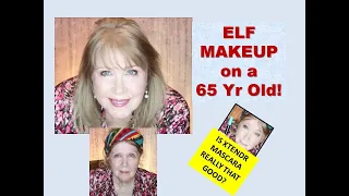 All the NEW ELF MAKEUP on a 65 Year Old Face!