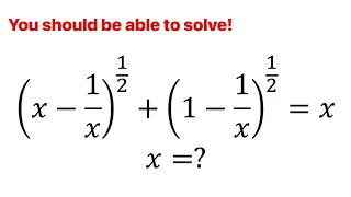Maths Olympiad | How to solve this math problem?  Nice Solution.