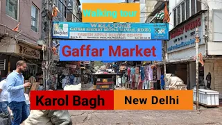 Walking tour in Gaffar Market, Karol Bagh. Famous for cosmetics, watches, cell phones, footwear.